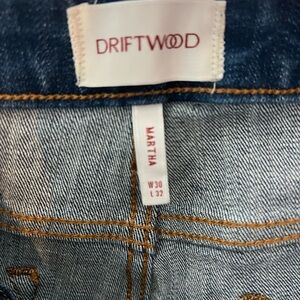 Driftwood Denim with Tan Stitching